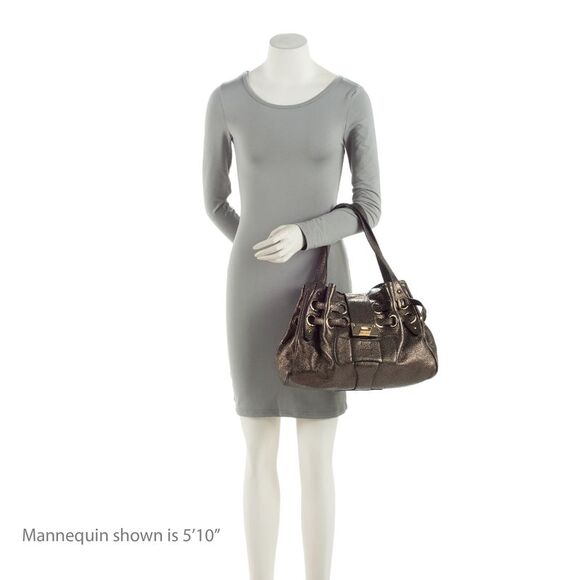 Jimmy Choo Metallic Leather Ramona Shoulder Bag - Picture 5 of 15